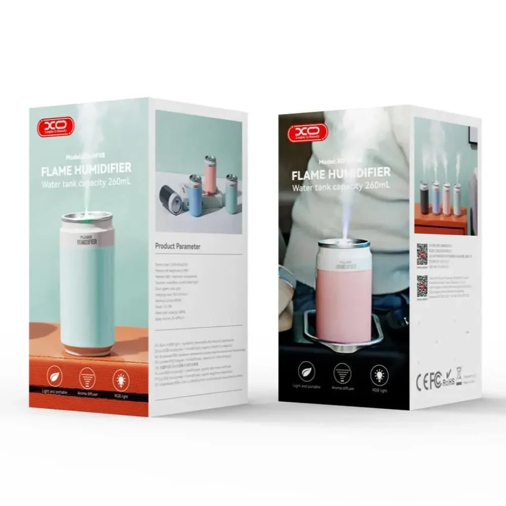 Зволожувач повітря XO HF08 Coca-Cola (260ml) Рожевий
