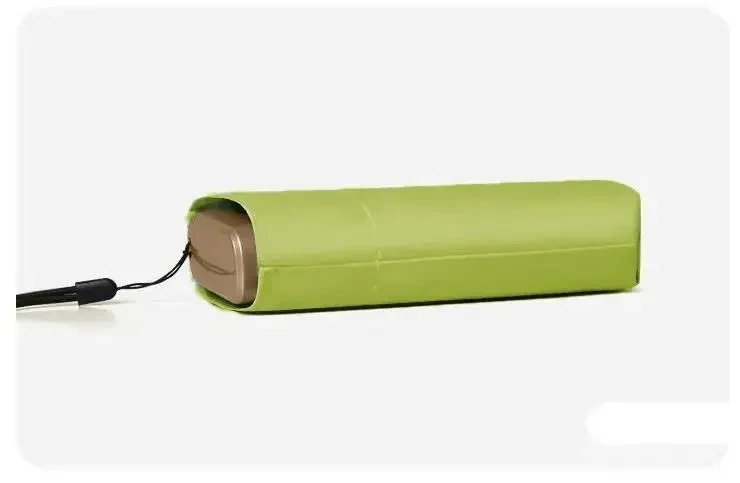 Міні-парасоля Pocket Rain Umbrella у чохлі, складана, з УФ-захистом, для сонця та дощу, легка, водонепроникна, Зелений