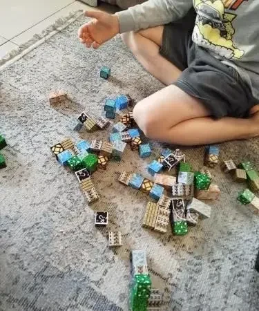 Магнітний конструктор з блоками Minecraft, набір рандомних блоків 100шт для будівництва та творчості
