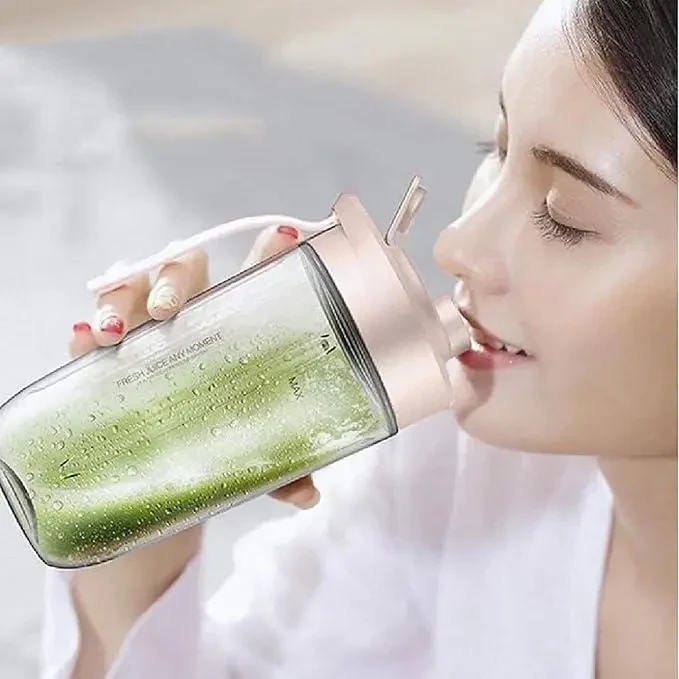 Переносний електричний блендер Portable Blender Bottle Electric для соків, смузі із фруктів, Рожевий