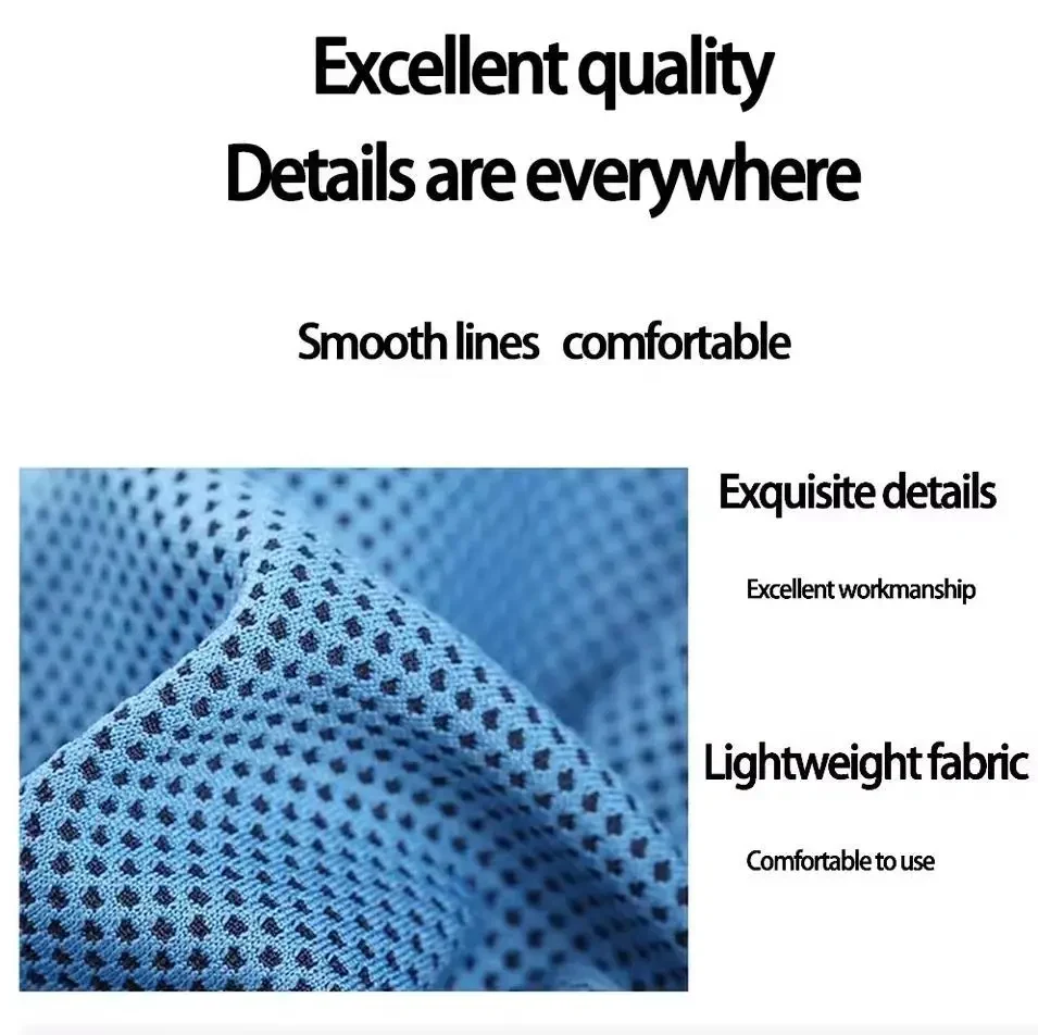 Дорожній рушник швидкого висихання (швидкосохнучий) для спорту, йоги, плавання, кемпінгу та подорожей в чохлі, Синій