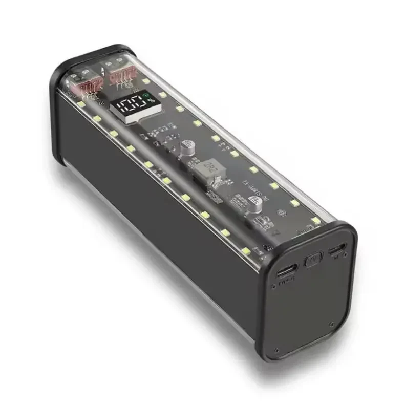Корпус для павербанку 4×21700 — 22.5W швидка зарядка, LED світильник, порти USB-C, Lightning бокс | УЦІНКА