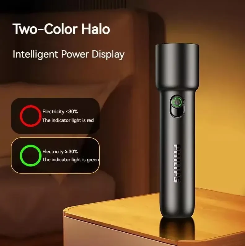 Портативний ліхтарик Philips SFL1235 2025 EDC, 1200 мА·год, USB-перезарядний, компактний LED ліхтар для дому, походів та