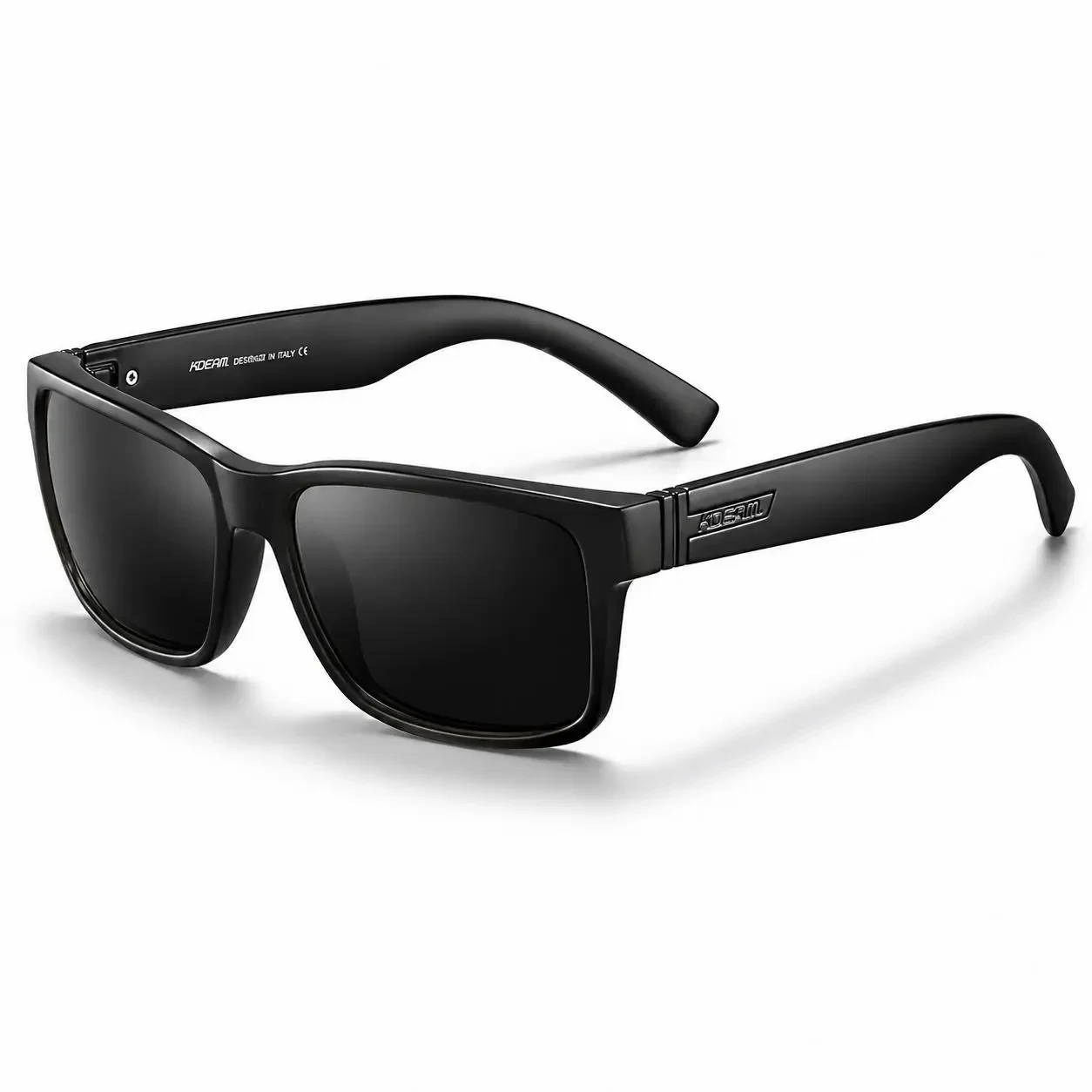 Спортивні поляризаційні окуляри KDEAM UV400 – сонцезахисні окуляри для водіння та активного відпочинку, Чорні лінзи