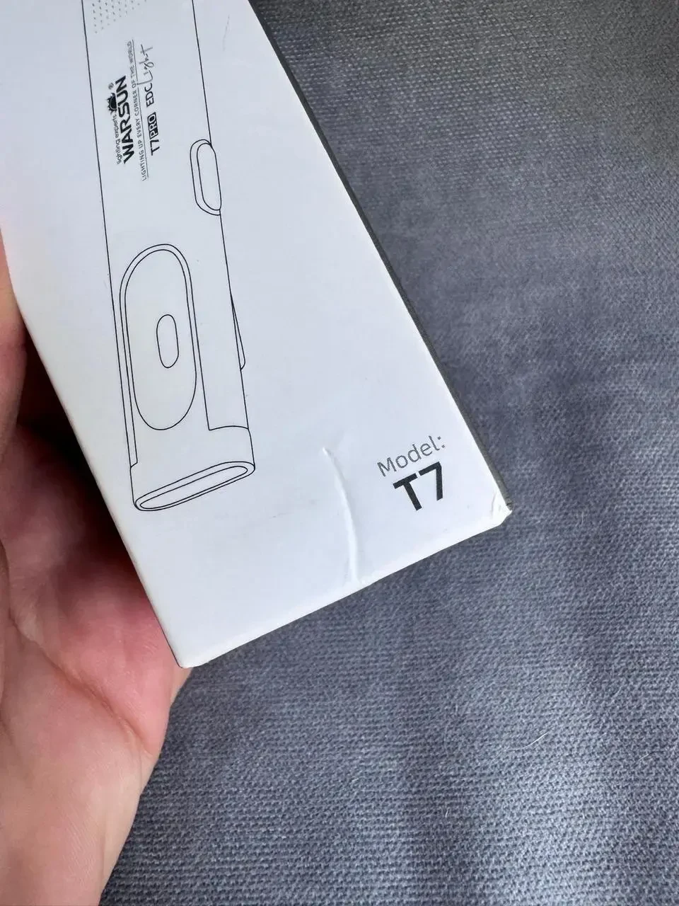 Акумуляторний Міні Ліхтарик Warsun T7 PRO LED в ультратонкому металевому корпусі з USB-C, Магнітом і Потужністю 600Lm, Зелений