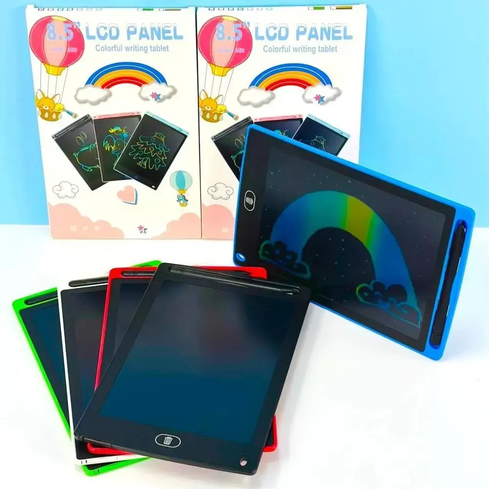 Графічний кольоровий планшет LCD 8.5'' для малювання чорний