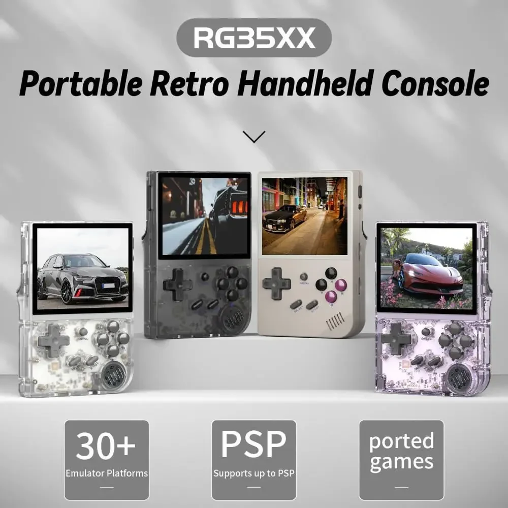 Консоль ігрова ANBERNIC RG35XX 64Gb 5000 ігор Прозора