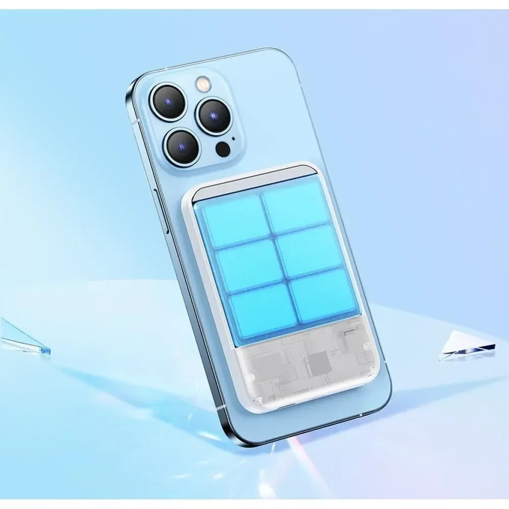 УМБ Power Bank REMAX RPP-65 PD20W+Wireless(15W) 10000 mAh з магнітною зарядкою Білий