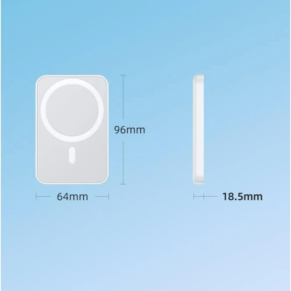 УМБ Power Bank REMAX RPP-65 PD20W+Wireless(15W) 10000 mAh з магнітною зарядкою Білий