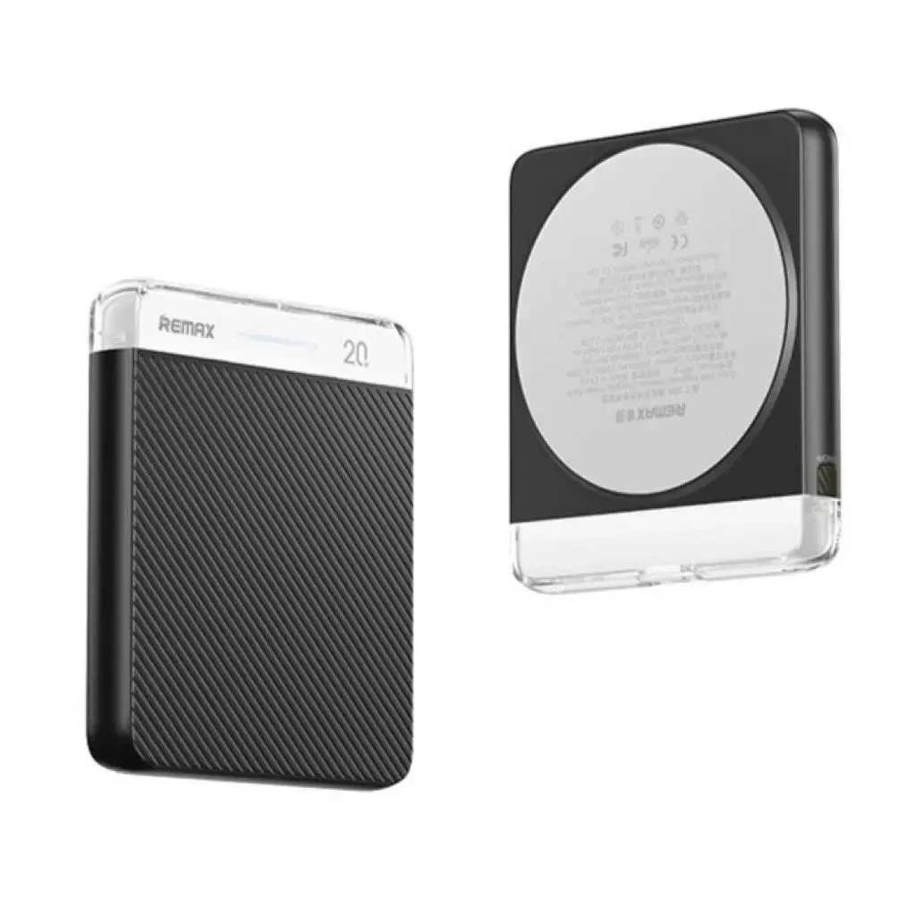 УМБ Power Bank Remax RPP-8 Cube Series Magnetic 5000mAh PD20W з швидкою бездротовою зарядкою MagSafe Чорний
