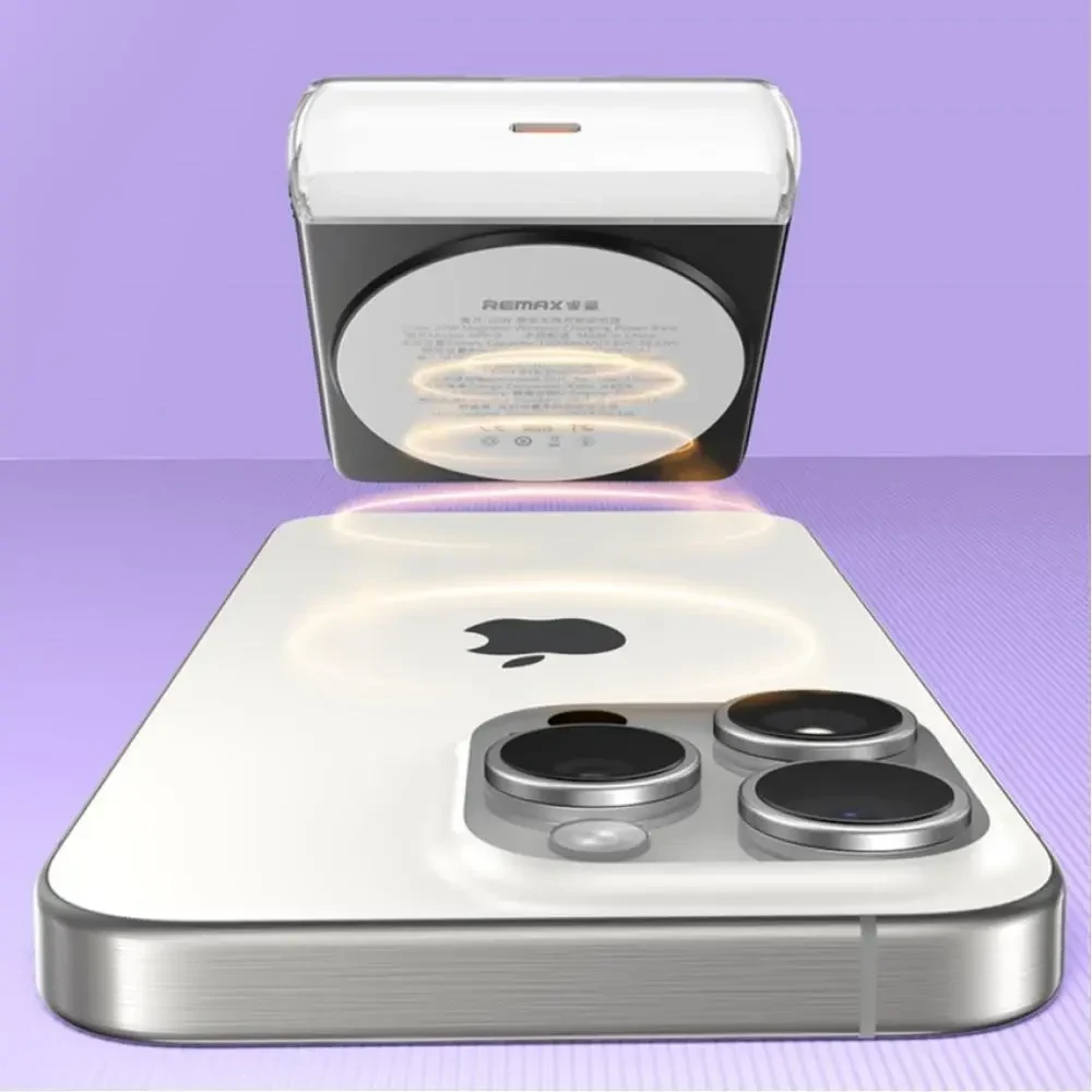УМБ Power Bank Remax RPP-9 Cube Series Magnetic 10000mAh PD20W з швидкою бездротовою зарядкою MagSafe Чорний