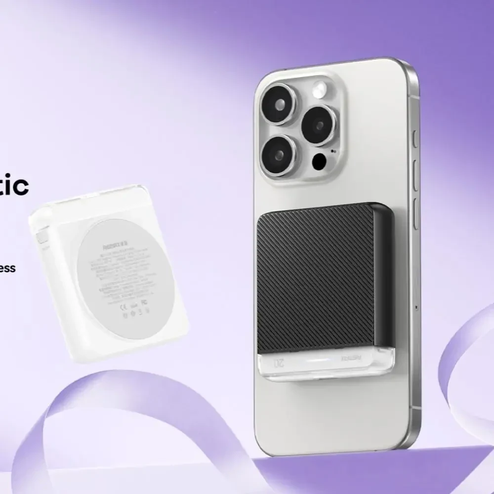 УМБ Power Bank Remax RPP-9 Cube Series Magnetic 10000mAh PD20W з швидкою бездротовою зарядкою MagSafe Чорний