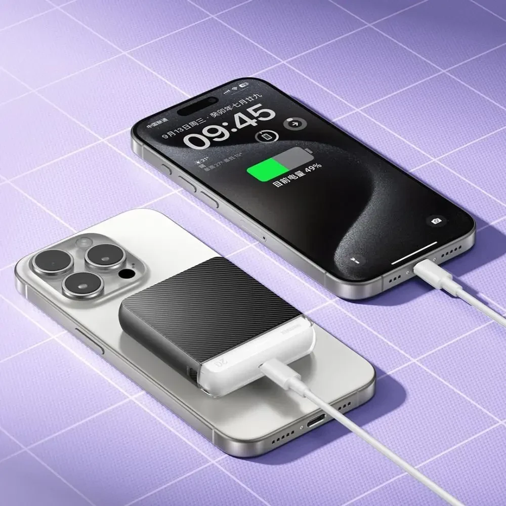 УМБ Power Bank Remax RPP-9 Cube Series Magnetic 10000mAh PD20W з швидкою бездротовою зарядкою MagSafe Чорний