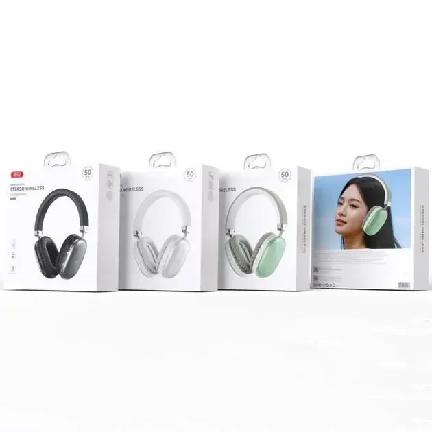 Бездротові накладні навушники з мікрофоном XO BE45 Bluetooth Срібний