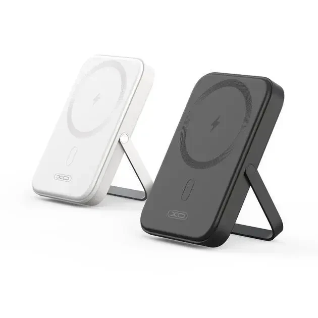 УМБ Power Bank XO PR242 5000mAh PD20W з бездротовою зарядкою MagSafe 15W та U-подібним тримачем, Білий