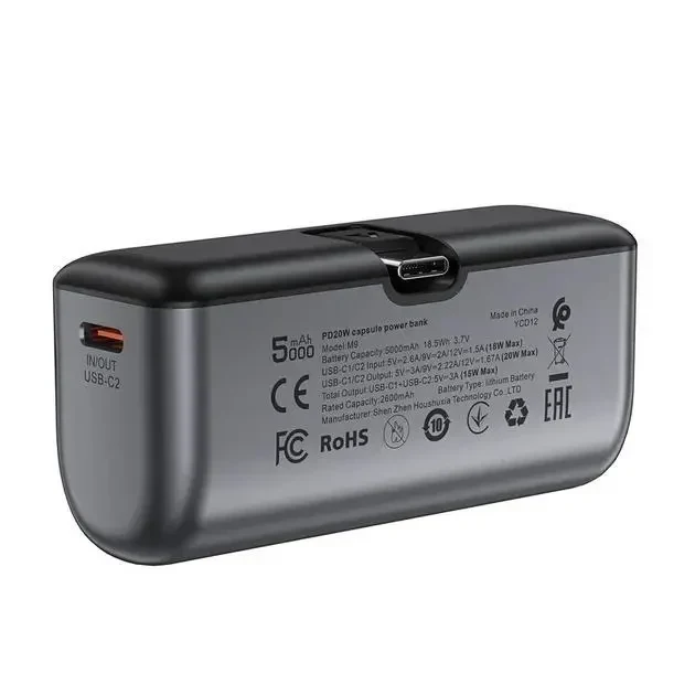 УМБ Power Bank AceFast M9 5000mAh Type-C PD20W Чорний