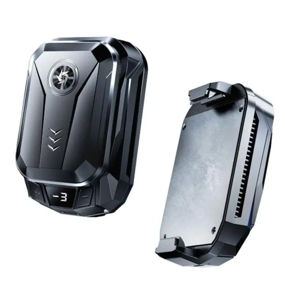 Охолоджувач для телефону XO SL06 1500mAh (дві швидкості з дисплеєм температури та акумулятором) Чорний