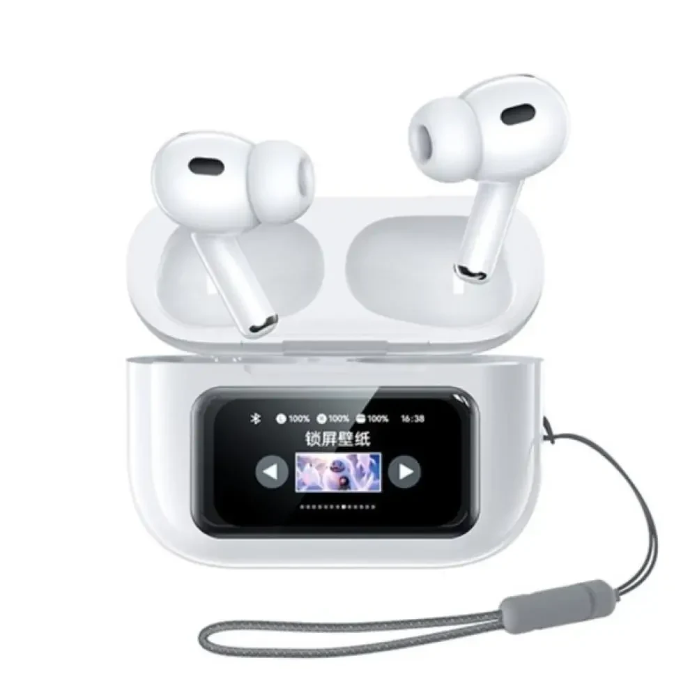Бездротові навушники Remax W30N Noise-Cancelling Smart case Білий