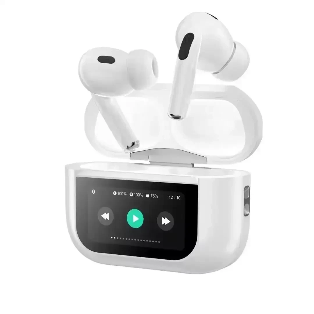 Бездротові навушники Remax W30N Noise-Cancelling Smart case Білий
