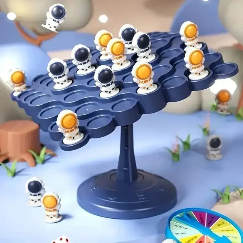 Дитяча інтерактивна настільна гра балансувальне дерево "Astronaut Balance Tree" для всієї родини, 50 космонавтів