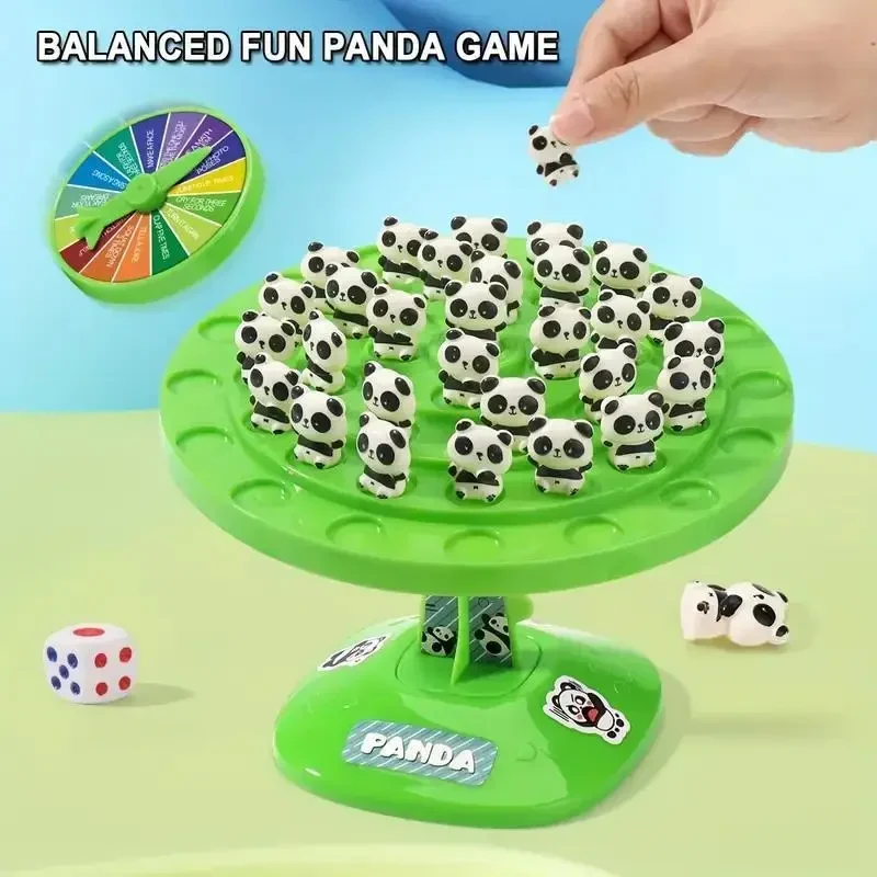 Дитяча інтерактивна настільна гра балансувальне дерево "Panda Balance Tree" для всієї родини, 48 панд в комплекті