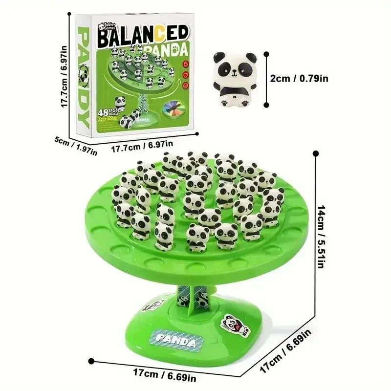 Дитяча інтерактивна настільна гра балансувальне дерево "Panda Balance Tree" для всієї родини, 48 панд в комплекті