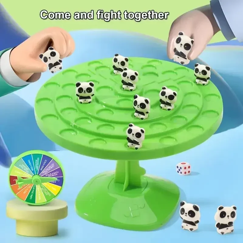 Дитяча інтерактивна настільна гра балансувальне дерево "Panda Balance Tree" для всієї родини, 48 панд в комплекті