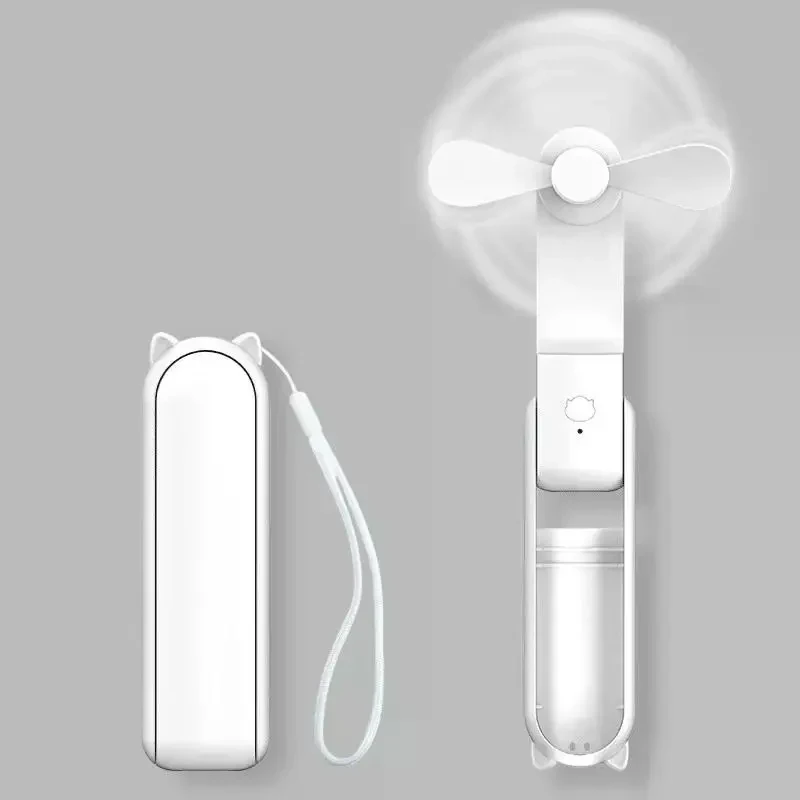 Портативний складний вентилятор Foldable Handheld Fan Білий