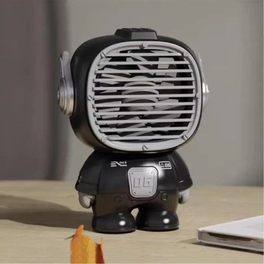 Вентилятор Mini K9 Astronaut (з вбуд. акум. 3 режими) Чорний