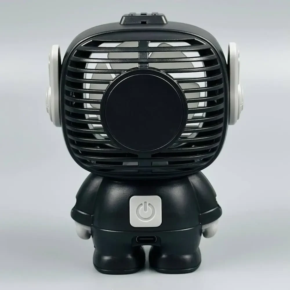 Вентилятор Mini K9 Astronaut (з вбуд. акум. 3 режими) Чорний