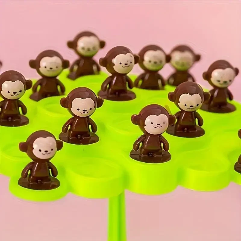 Дитяча інтерактивна настільна гра балансувальне дерево "Monkey Balance Tree" для всієї родини, 28 мавп в комплекті