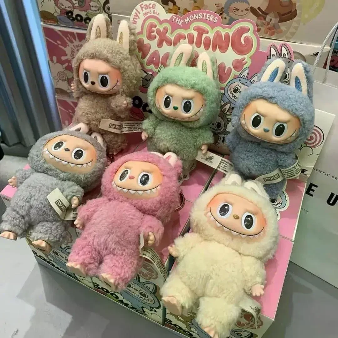 Брелок м'яка іграшка плюшева Лабубу Labubu The Monsters exciting macaron фігурка 17 см