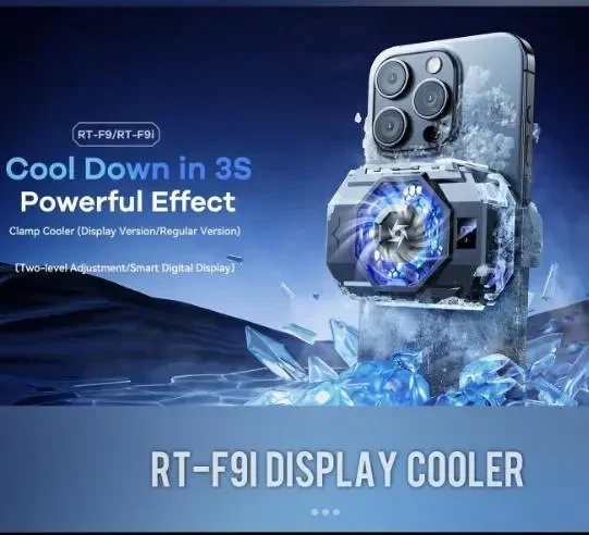Охолоджувач для телефона Remax RT-F9 Display version Чорний