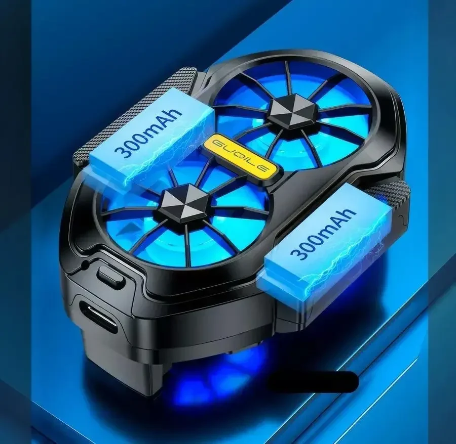 Охолоджувач для телефона FS01 з акумулятором 600mAh (затискач) Чорний