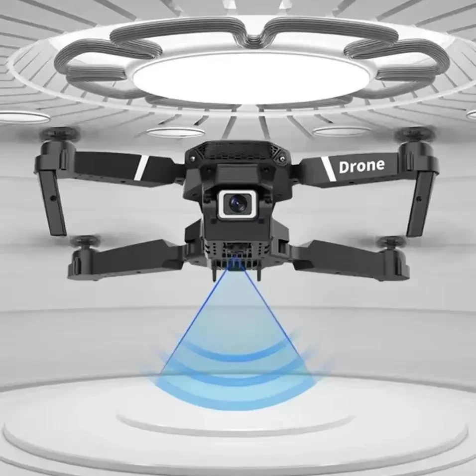 Професійний Дрон E88 4K Wide Angle З HD Камерою Для Дітей — WiFi FPV, Утримання Висоти, Складаний RC Квадрокоптер + Чумка-чохол в