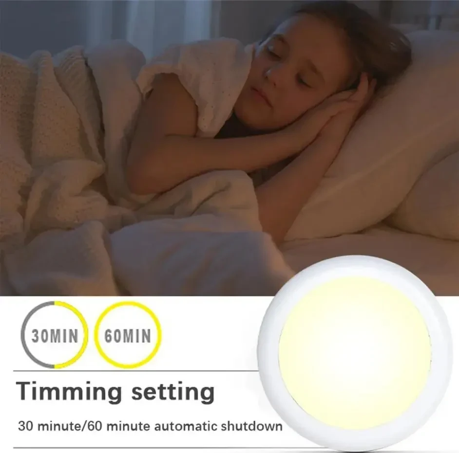 Бездротові RGB LED точкові світильники 6 штук набір + пульт, підсвічування для меблів — під шафи, гардероби, кухню, спальню, Білий