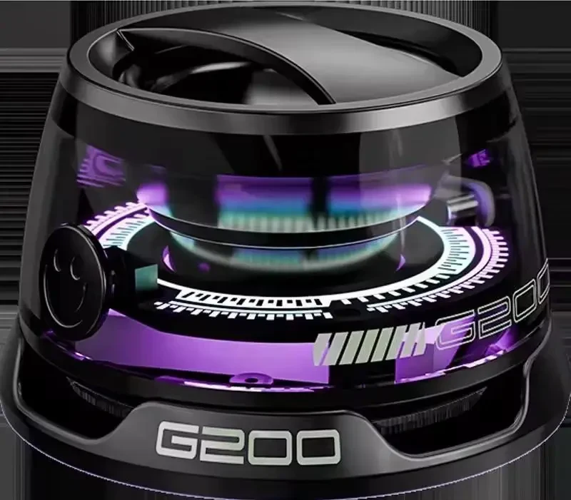 Безпровідна акустична система Magnetic Bluetooth Speaker з RGB підсвіткою, Чорний