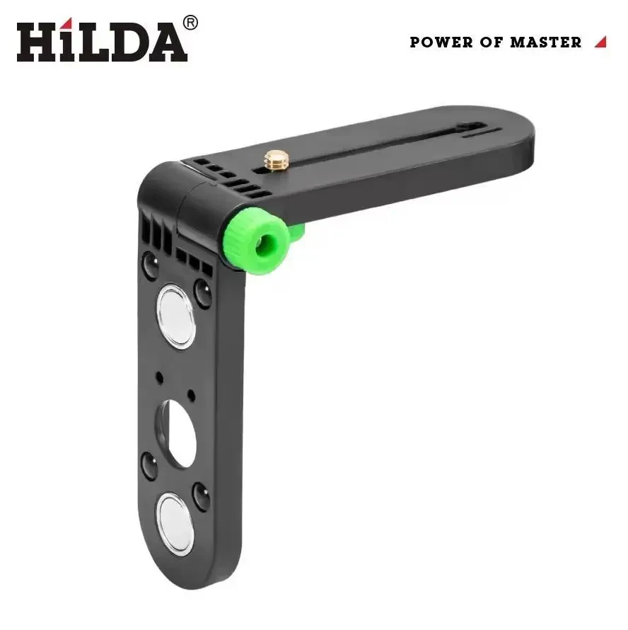 Кронштейн HILDA Mini для лазерного рівня, настінний, з регулюванням 180°, різьба 1/4", з потужним магнітом