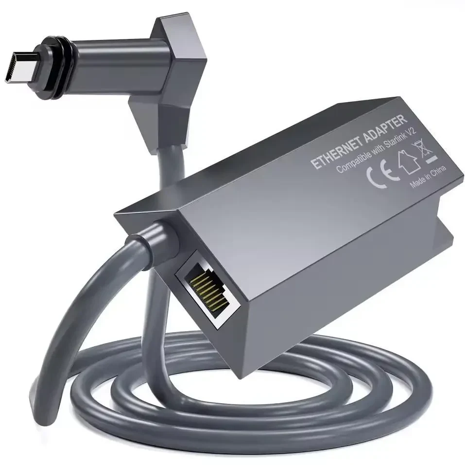 Starlink Ethernet Adapter V2 – зовнішній RJ45 інтернет адаптер для прямого дротового підключення до Starlink Gen2