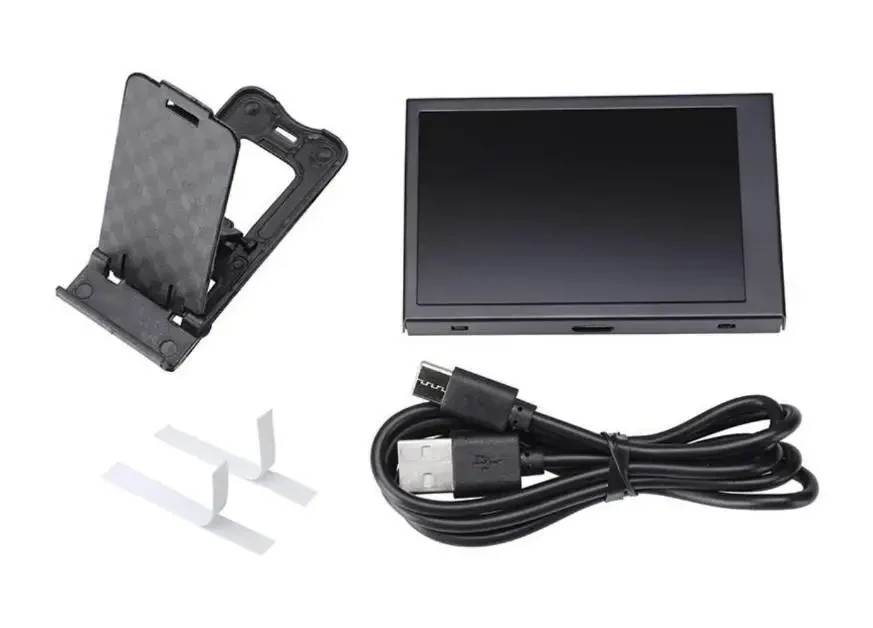 3.5" IPS додатковий екран, вторинний дисплей Type-C для моніторингу CPU GPU RAM HDD (Windows) Чорний