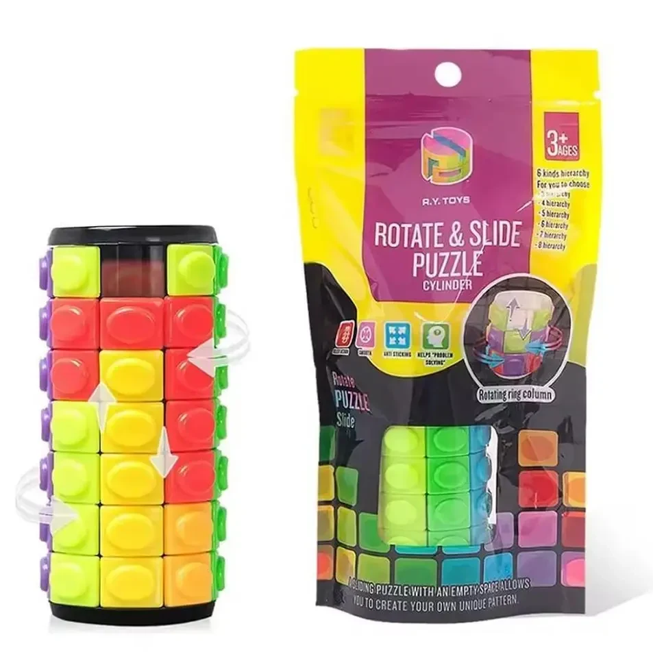 Розвиваюча Логічна Іграшка Пазл Magic Cube 3D Cylinder Puzzle, Кубик Рубика у форматі Циліндру