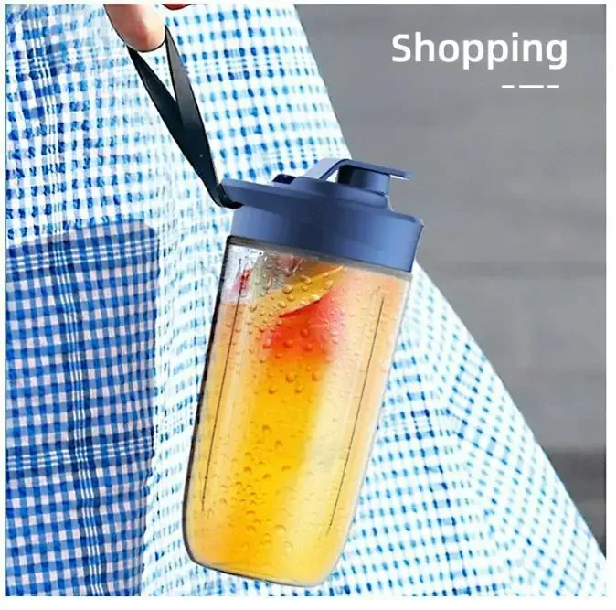 Переносний електричний блендер Portable Blender Bottle Electric для соків, смузі із фруктів, Синій