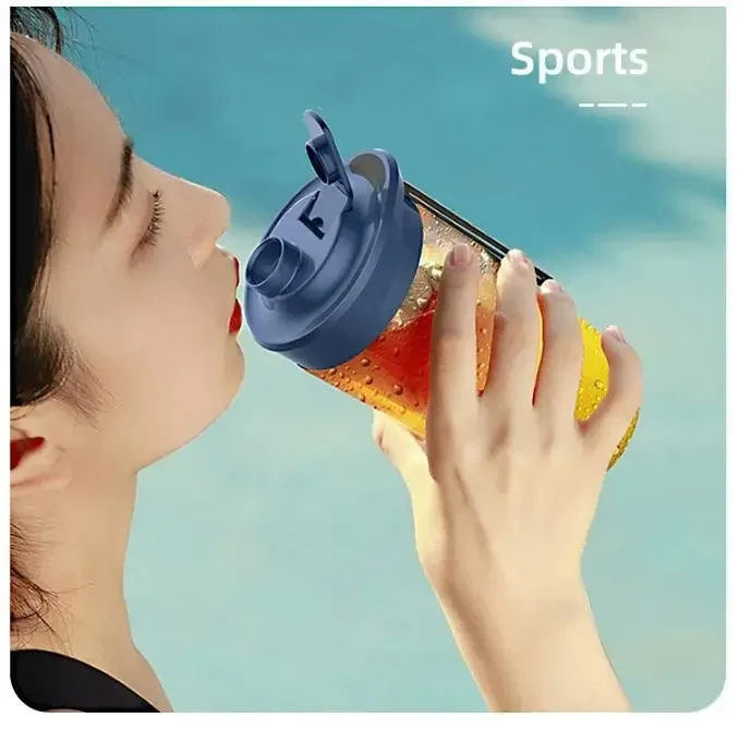 Переносний електричний блендер Portable Blender Bottle Electric для соків, смузі із фруктів, Синій