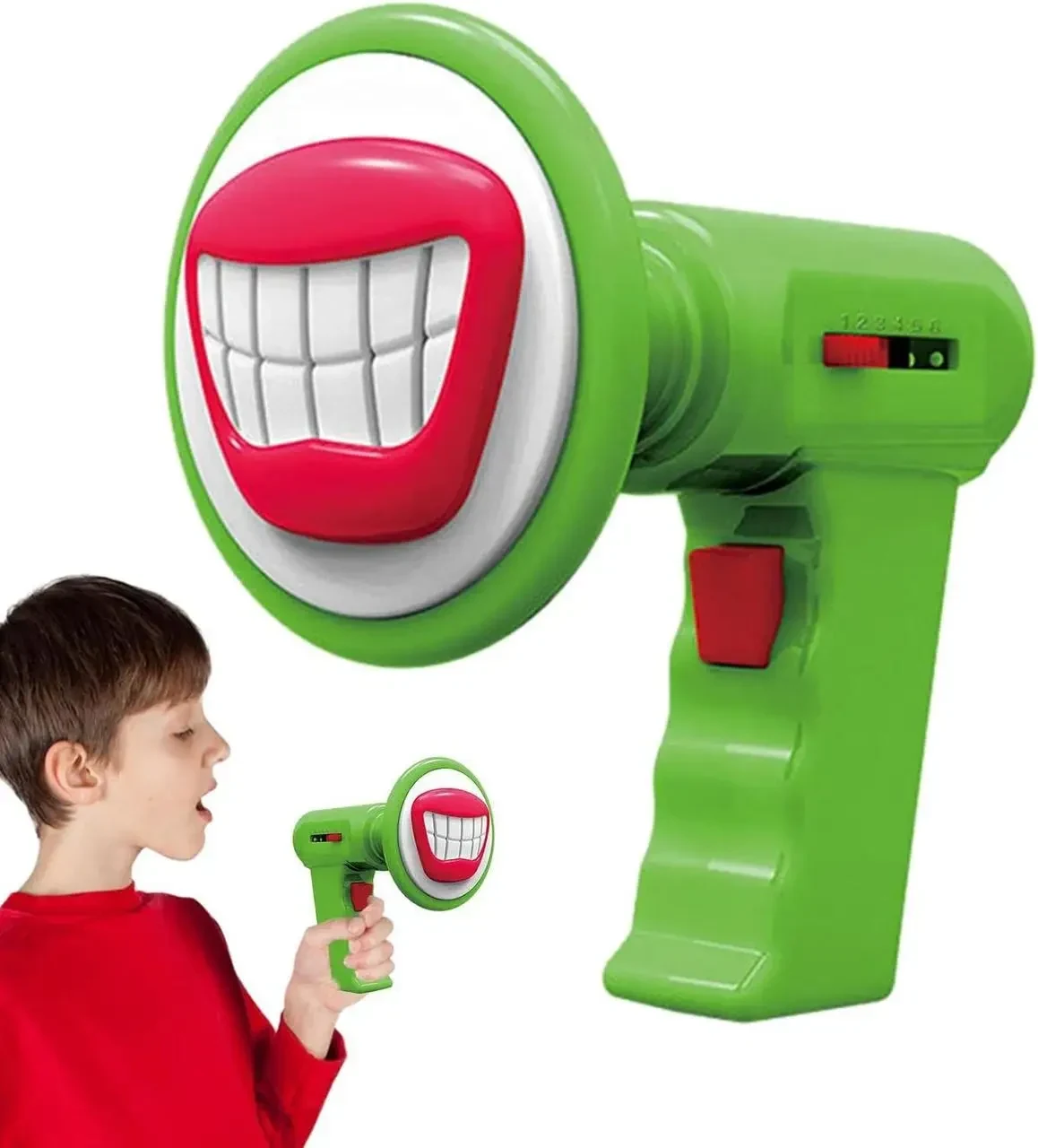 Дитяча іграшка зміна голосу з 6 ефектами Children's Voice Changing, портативний голосовий динамік, Зелений