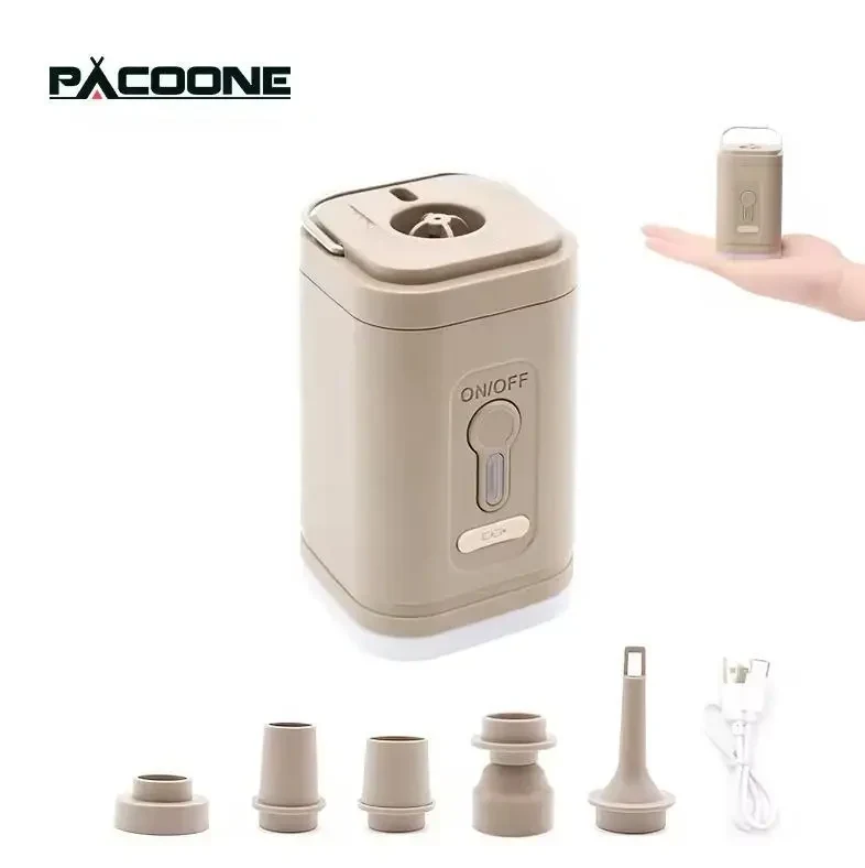 Бездротовий портативний насос PACOONE Міні-компресор для надувного матраца, басейнових кілець та інших виробів