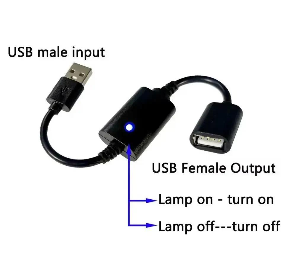 Бездротовий USB RF вимикач живлення 5В для LED-стрічки (бездротове USB реле), лампи для читання, вентилятора, світильників