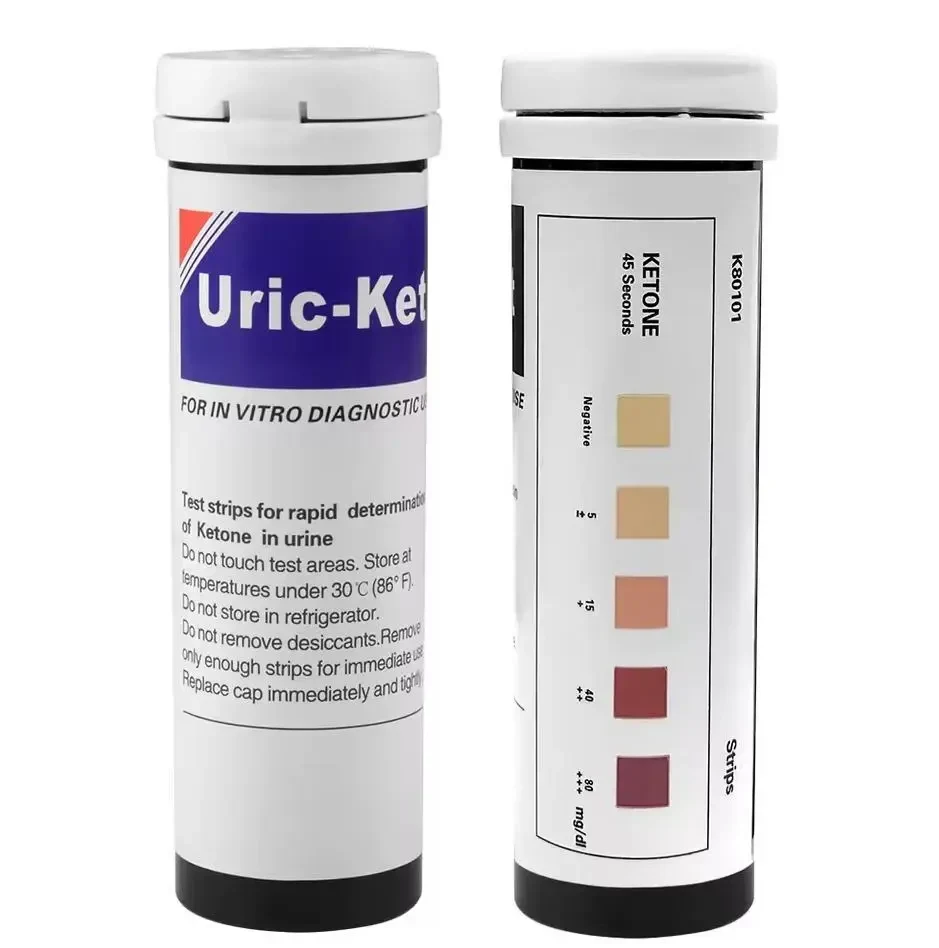 Тест-смужки Accu-answer для кетону Ketone Strips Keto Test (100 шт в пачці) – контроль кетозу вдома