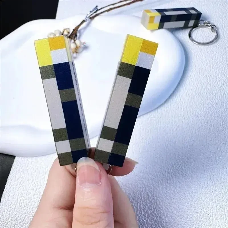 Міні-ліхтарик брелок Minecraft, підвісний брелок у стилі Майнкрафт, вбудований акумулятор, заряджання від USB