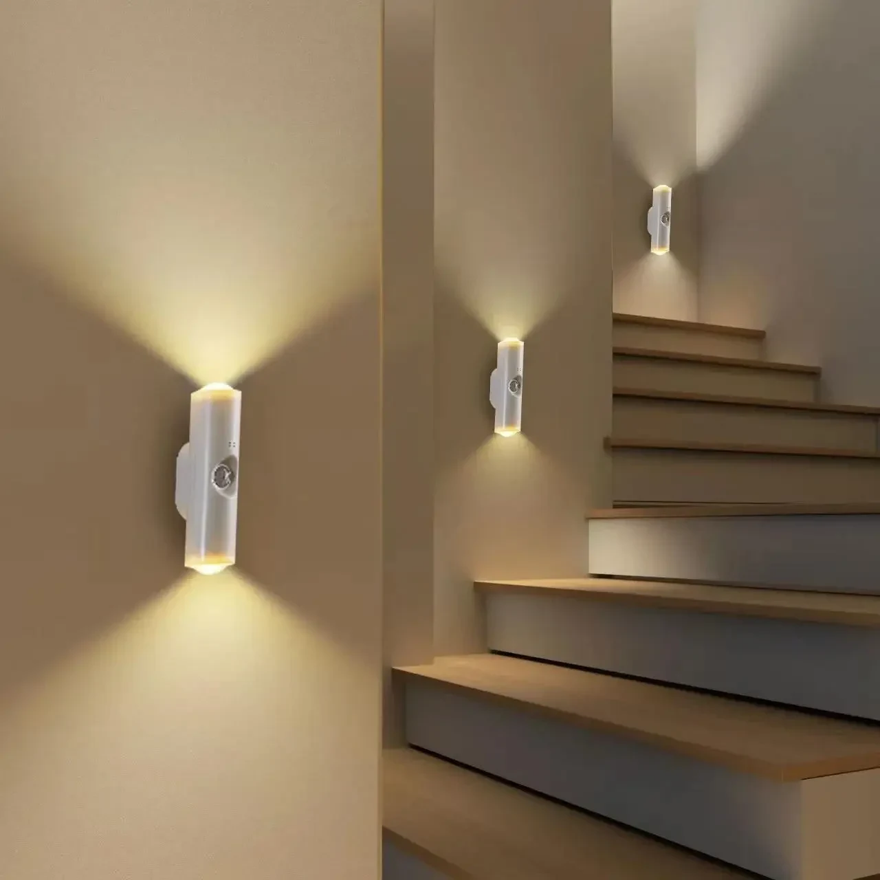 Автоматичний нічник з датчиком руху Cat Eye Sensor Light | Вбудований акумулятор, Type-C | 3 види світла