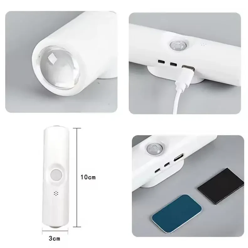 Автоматичний нічник з датчиком руху Cat Eye Sensor Light | Вбудований акумулятор, Type-C | 3 види світла